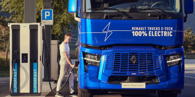 Marktanteil von E-Lastwagen wächst - besonders in der Schweiz. Foto: Renault