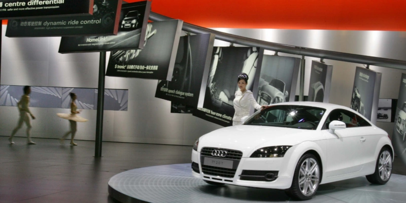 Traditionelle deutsche Autohersteller wie Audi sehen sich auf dem wichtigen Absatzmarkt China einer selbstbewussten Startup-Konkurrenz ausgesetzt. Foto: Keystone