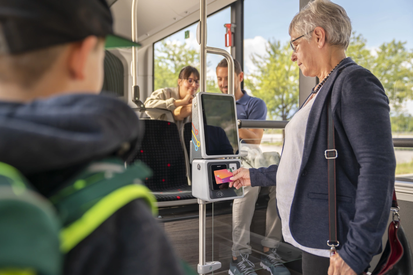 Bei Chur Bus bereits im Einsatz, bei Postauto kommt er ab 2026: Der digitale Venda-Billettautomat. Foto: zvg