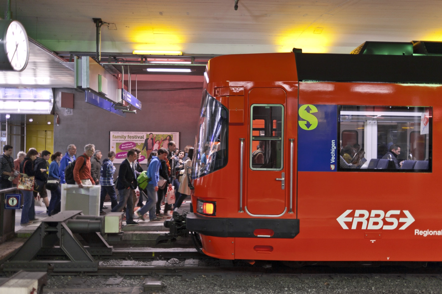 Der Regionalverkehr Bern-Solothurn nimmt mit automatisierten Testfahrten ohne Passagiere in der Schweiz eine Pionierrolle ein. Foto: Gaetan Bally (Keystone)